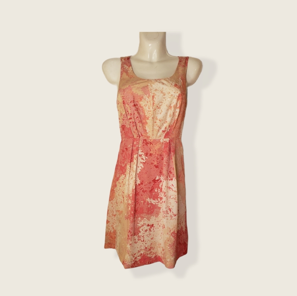 LOFT floral petite dress w/pockets sleeveless